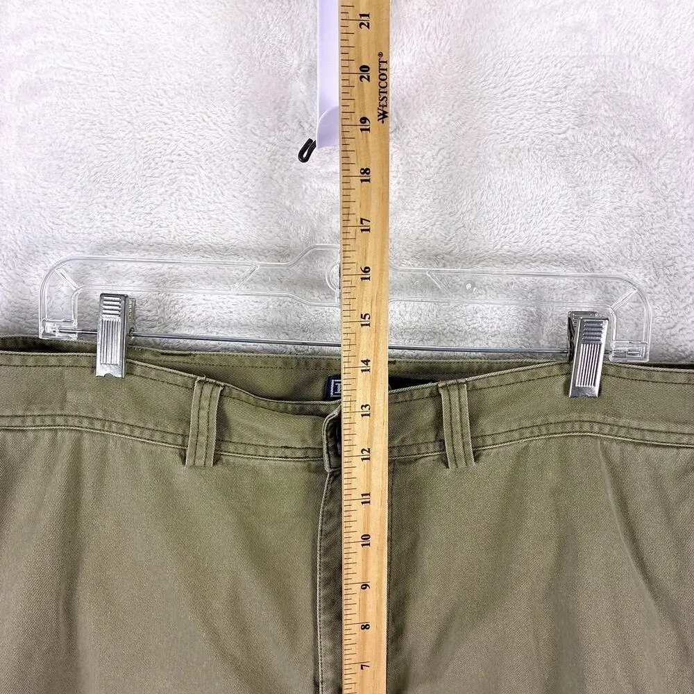 VTG Polo Ralph Lauren Cargo Shorts Men 40 Olive Baggy Preppy Grunge Military Y2K